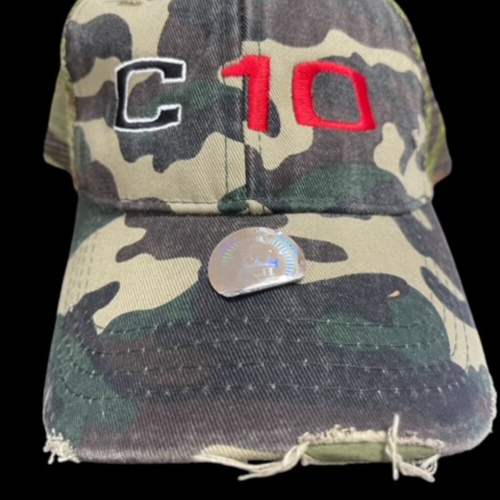 Ladies Ponytail Cap Chevy- C10 Distressed Camouflage Cap